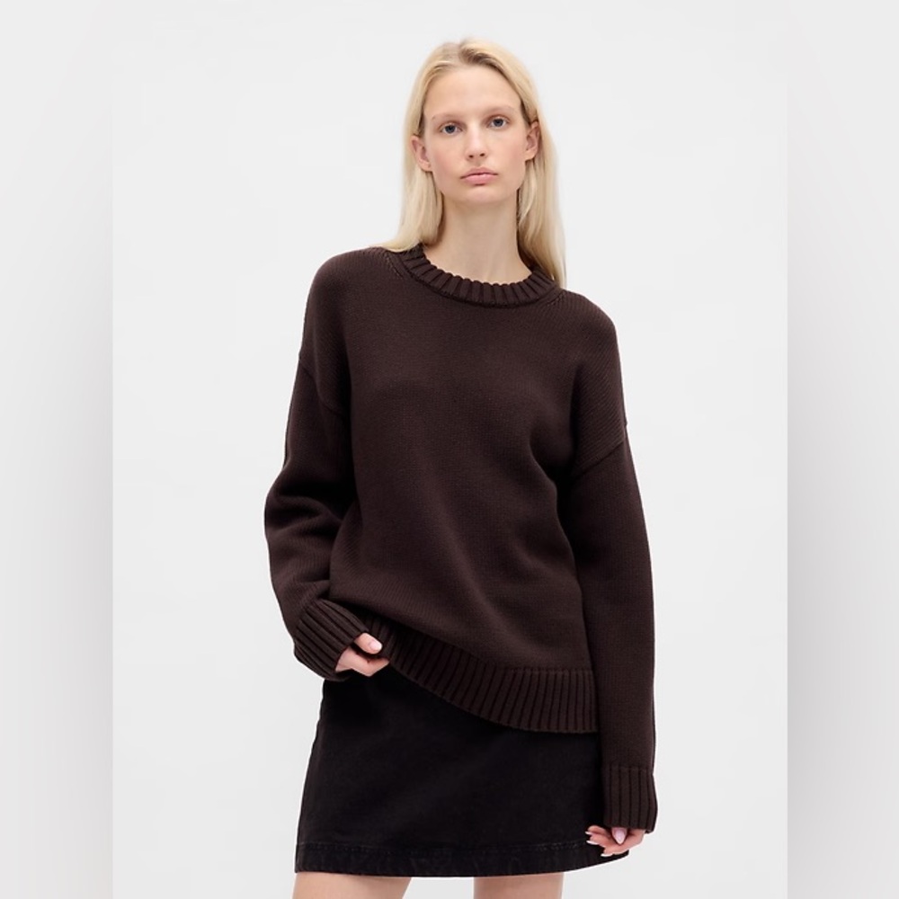 Women’s 100% Cotton Oversized Crewneck Sweater